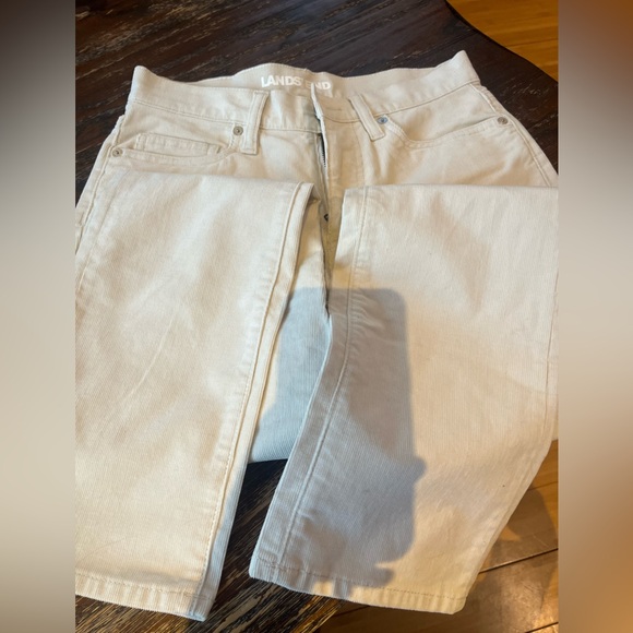 Lands’End corduroy off white like new pants - Picture 2 of 5